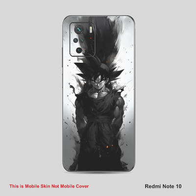 VYBE The Smart Choice Redmi Note 10 Goku Mobile Skin Mobile Skin(Davy Grey B35)