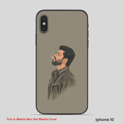 VYBE The Smart Choice iPhone 10 Vijay Thalapathy Mobile Skin(Sage Grey 6)