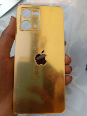 TWROP OPPO F21 PRO, OPPO F21S PRO 4G MOBILE SKIN BACK PANNEL ACRYLIC SHEET Mobile Skin(Gold)