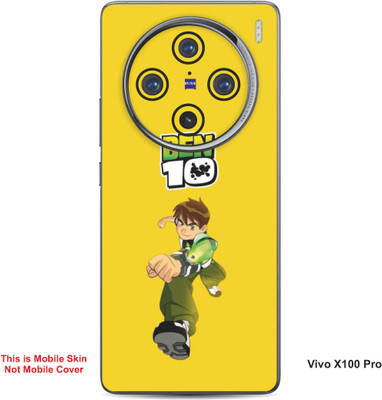 VYBE The Smart Choice Vivo X100 Pro Ben 10 Embossed Mobile Skin(Golden Yellow B16)