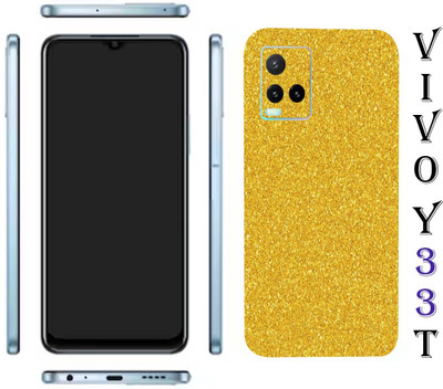 LAMHA Vivo Y33T Mobile Skin(Ultra Super Golden Gliter1 Skin With High Matte Finish.)