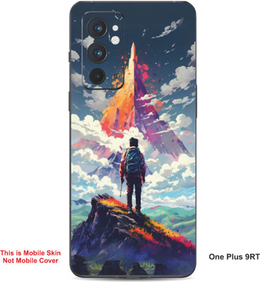 VYBE The Smart Choice One Plus 9RT Abstract Embossed Mobile Skin(Fuel Yellow A7)