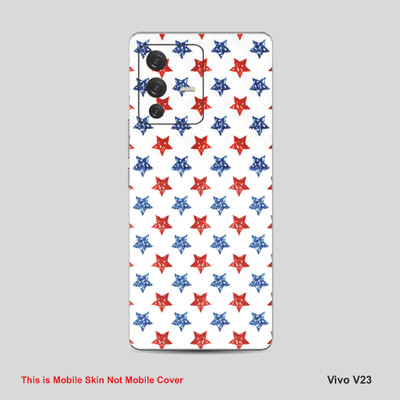 VYBE The Smart Choice Vivo V23 Pattern Mobile Skin Mobile Skin(Multi ColourCF29)