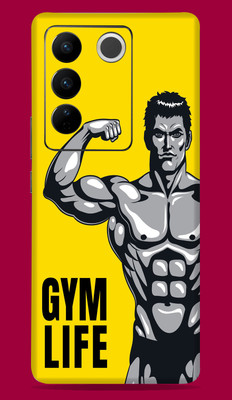 SkinoMania Vivo V27 Pro 5G Mobile Skin(Multicolor Gym Life)