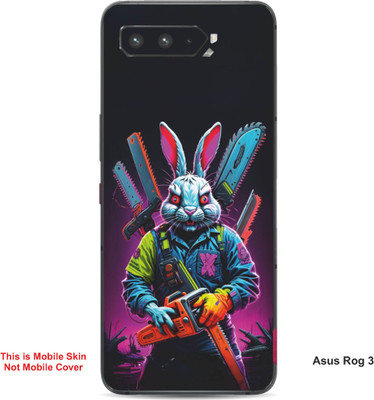 VYBE The Smart Choice Asus Rog 3 Black Panther Mobile Skin(Bluish Cyan 3)