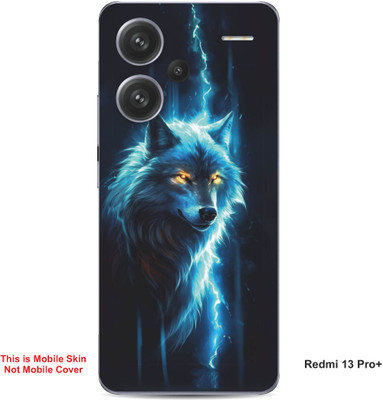 VYBE The Smart Choice Redmi 13 Pro Plus Wolf Embossed Mobile Skin(Curious Blue 9)