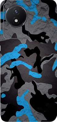 BUGGU Vivo y02 Mobile Skin(Ultra Super Camouflage Blue Skin With High Matte Finish.)