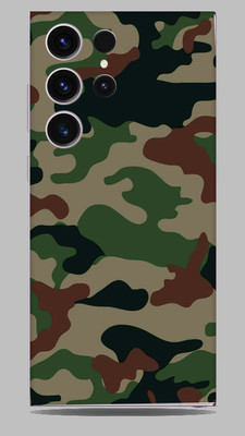 SkinoMania Samsung Galaxy S23 ultra Mobile Skin(Green Camo Multicolor Mobile skin)