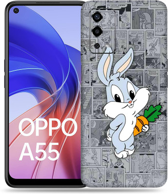 SkinoMania Oppo-A55 Mobile Skin(Multicolour Cartoon)