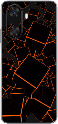 FCS Huawei Enjoy 60 Printed Back skin Mobile Skin(Box Orange)