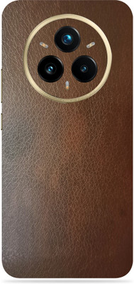 WeCre8 Skin's realme 14 Pro + 5G Premium Vinyl Mobile Skin (Multicolor) Mobile Skin(Brown-Leather)