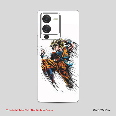 VYBE The Smart Choice Vivo 25 Pro Goku Mobile Skin Mobile Skin(Milk White B3)