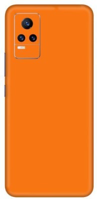 Vcare GadGets Vivo Y21e 5 G Mobile Skin(Orange Glossy)