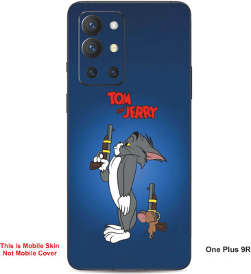 VYBE The Smart Choice One Plus 9R Tom & Jerry Embossed Mobile Skin(Fun Blue 21)