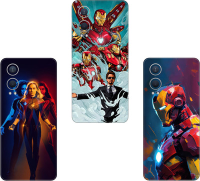 SKINFACTORY TECNO SPARK 6 GO(PACK OF 3)Camera&Back Protector Premium Vinyl Mobile Skin(Multicolor)