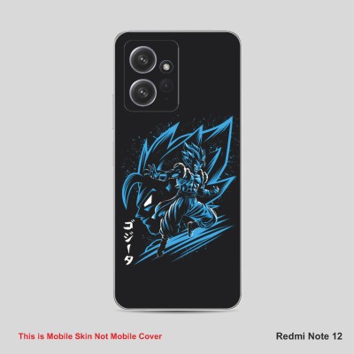 VYBE The Smart Choice Redmi Note 12 Goku Mobile Skin Mobile Skin(Dark Blue B38)