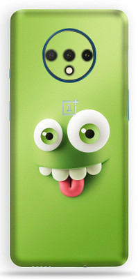 AsSkin Oneplus 7T Mobile Skin(Googly Face Back Skin With High Matte Finish)