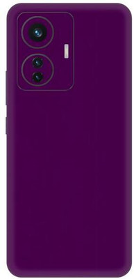 Vcare GadGets iQOO Z6 Matte Purple Back Side Premium Mobile Skin(Matte Purple)