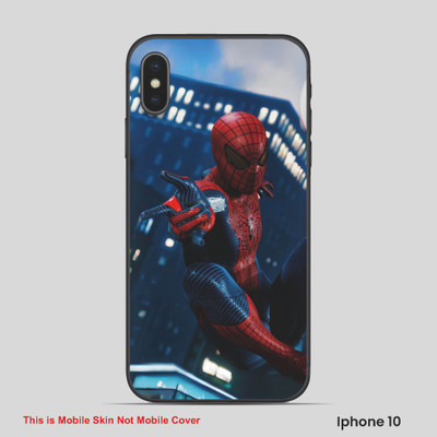 VYBE The Smart Choice iPhone 10 Super Hero Mobile Skin(Burnt Umber 2)