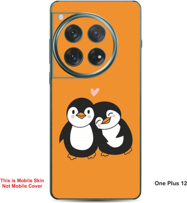 VYBE The Smart Choice One Plus 12 Penguin Embossed Mobile Skin(Fire Orange 28)