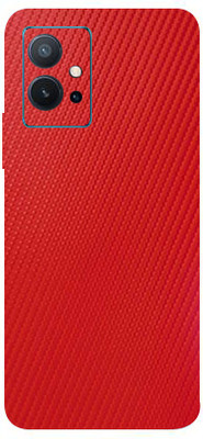LAMHA Vivo T1 5G, Vivo T1 5g Mobile Skin(Ultra Super Drak Red Cf With High Matte Finish.)