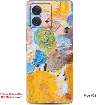 VYBE The Smart Choice Vivo V25 Abstract Embossed Mobile Skin(Asparagus 4)
