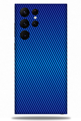 WeCre8 Skin's Samsung Galaxy S22 Ultra, Carbon Fiber Blue Mobile Skin(Blue)