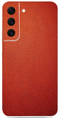 SkinoMania Samsung Galaxy S22 5g Mobile Skin(Red-Leather)