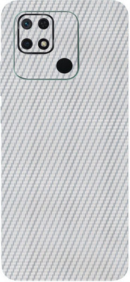 TJ CREATION Xiaomi Redmi 10C Mobile Skin(Ultra Super Silver Carbon Fiber Skin With High Matte Finish.)