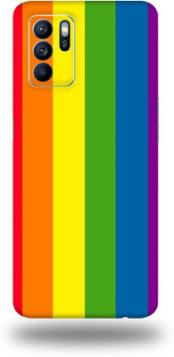 Mclaxa Oppo Reno 6Z Mobile Skin(straight Rainbow Lines)
