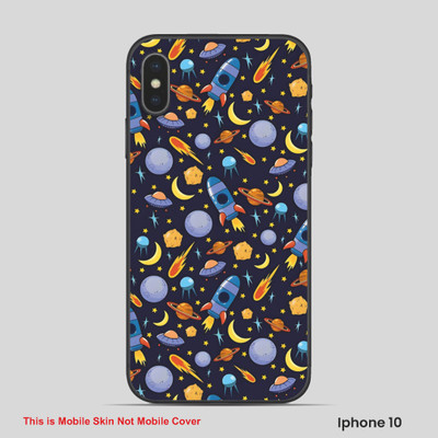 VYBE The Smart Choice iPhone 10 Universal Mobile Skin(Dull Blue 4)