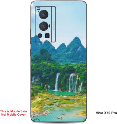 VYBE The Smart Choice Vivo X70 Pro Naturel Mobile Skin(Peacock Green 13)