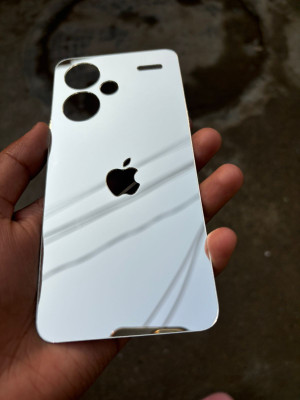 TWUAOP REDMI NOTE 13 PRO PLUS 5G ACRYLIC MIRROR BACK PANNEL. Mobile Skin(Silver)