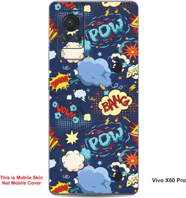 VYBE The Smart Choice Vivo X60 Pro Pow Embossed Mobile Skin(Glacier Blue B19)