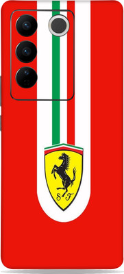 WeCre8 Skin's Vivo V27 Pro 5G Mobile Skin(Red Ferrari Multicolor Mobile Skin)