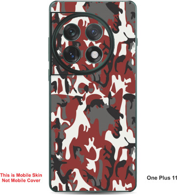 VYBE The Smart Choice One Plus 11 Camouflage Embossed Mobile Skin(Sanguine Brown A11)