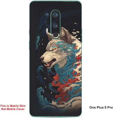 VYBE The Smart Choice One Plus 8 Pro Wolf Embossed Mobile Skin(Sandrift 24)