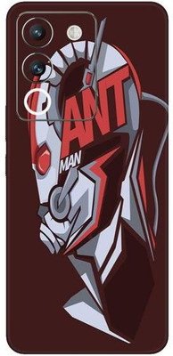 Vcare GadGets Red Silver Color Vivo Y200 5G Mobile Skin(Multicolor)