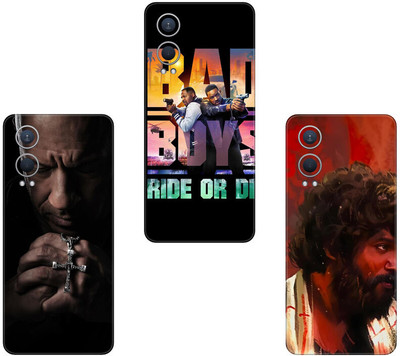 wrap craft REDMI NOTE 10s(PACK OF 3)Camera&Back Protector Premium Vinyl Mobile Skin(Multicolor)