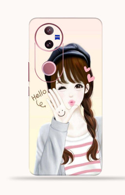 OggyBaba OggyBaba Vivo V50 5g Mobile Skin(Cute-Girl)