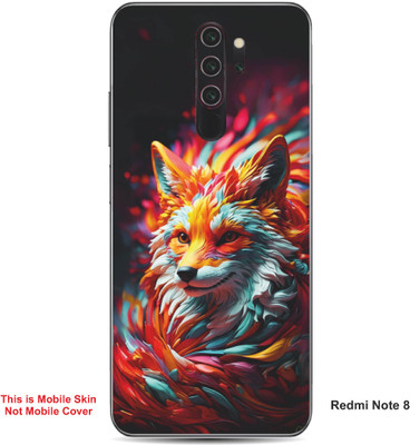 VYBE The Smart Choice Redmi Note 8 Wolf Embossed Mobile Skin(Bee Yellow 15)