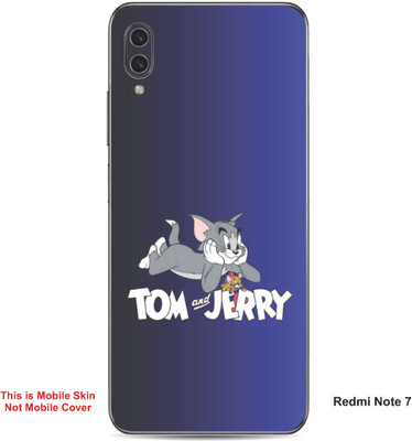 VYBE The Smart Choice Redmi Note 7 Tom & Jerry Embossed Mobile Skin(Mulled Wine A1)