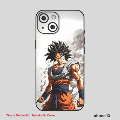 VYBE The Smart Choice iPhone 13 Luffy Embossed Mobile Skin(Eminence White Blue 14)