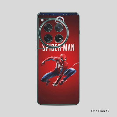 VYBE The Smart Choice One Plus 12 Spiderman Mobile Skin Mobile Skin(Tealish Blue, Charcoal 19)