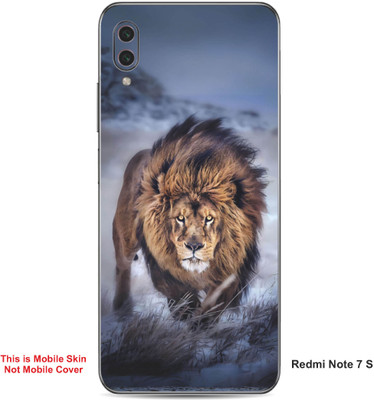 VYBE The Smart Choice Redmi Note 7 S Lion Embossed Mobile Skin(Judge Grey 12)