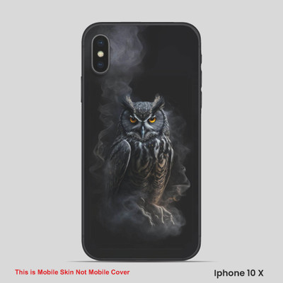 VYBE The Smart Choice iPhone 10X Owl Embossed Mobile Skin(Iridium 2)