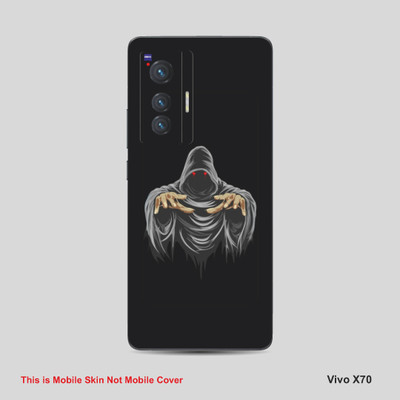 VYBE The Smart Choice Vivo X70 Horror Mobile Skin Mobile Skin(Black, Grey A7)
