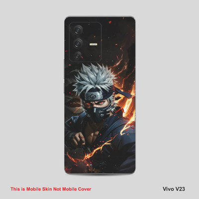 VYBE The Smart Choice Vivo V23 Anime Mobile Skin Mobile Skin(Grey & Black 06)