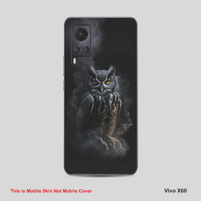 VYBE The Smart Choice Vivo X60 Owl Mobile Skin Mobile Skin(Charcoal Grey A5)