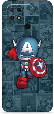 SkinoMania Redmi 10c Mobile Skin(Multicolor Captain-Art)